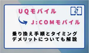 UQモバイルからJ:COMモバイル