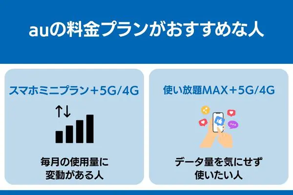 au 料金 プラン おすすめ 人