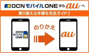 ocn モバイル one から au