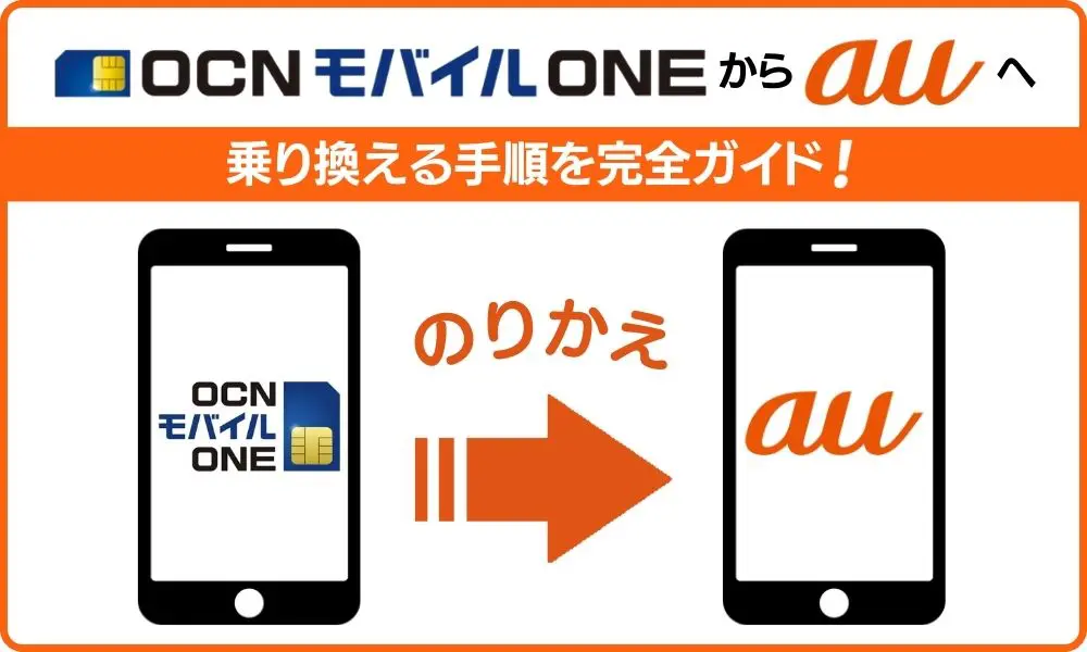 ocn モバイル one から au