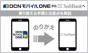 ocn モバイル one から ソフトバンク