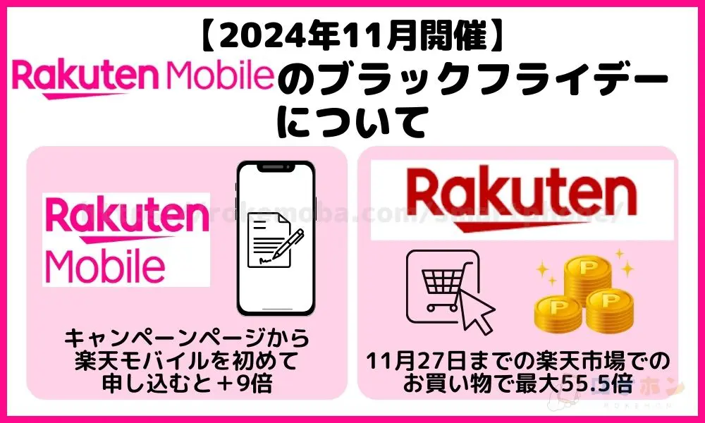 【2024年11月】楽天モバイルのブラックフライデーについて