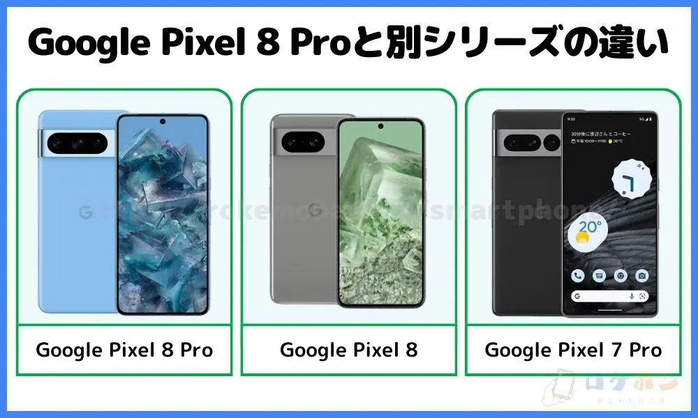 Google Pixel 8 Proと別シリーズの違い