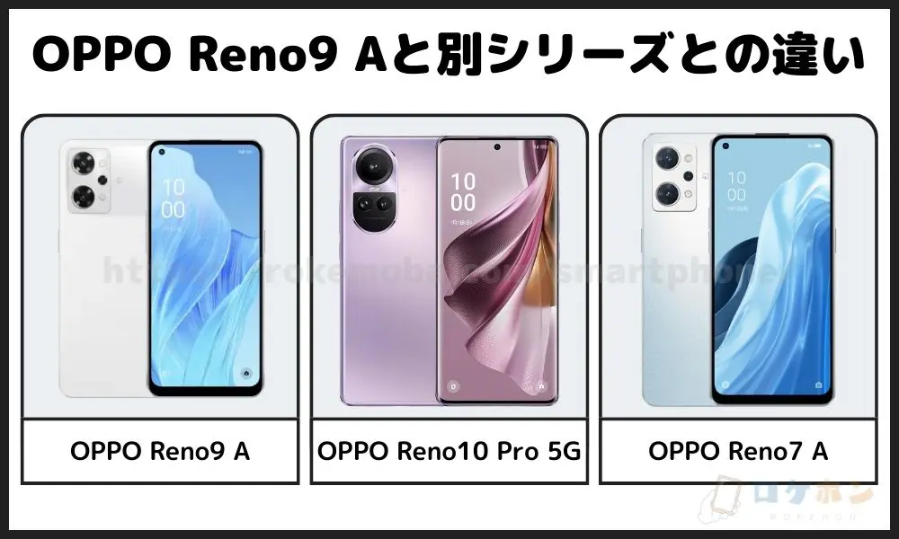 OPPO Reno9 a　別シリーズ