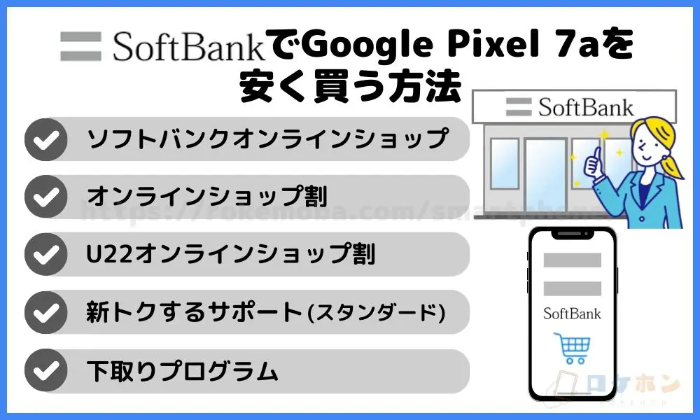 ソフトバンクでGoogle Pixel 7aを安く買う方法