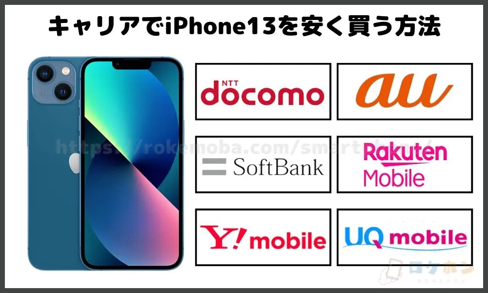 2024年11月最新】iPhone13を安く買う方法！どこで買うのがお得なのか等 