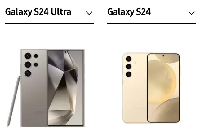 Galaxy S24/S24 Ultra 違い