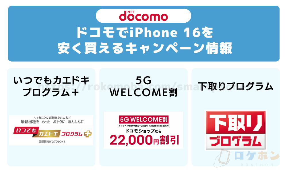 ドコモでiPhone16を安く買えるキャンペーン情報