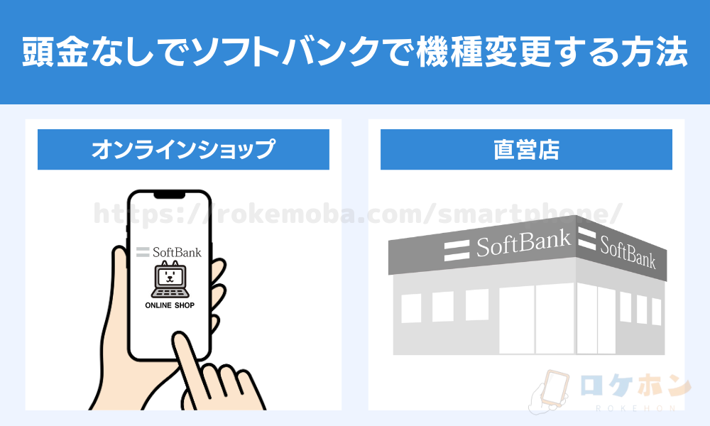 頭金なしでソフトバンクで機種変更する方法