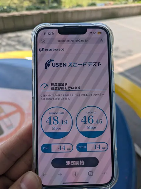 楽天モバイルの速度(石川:屋外)