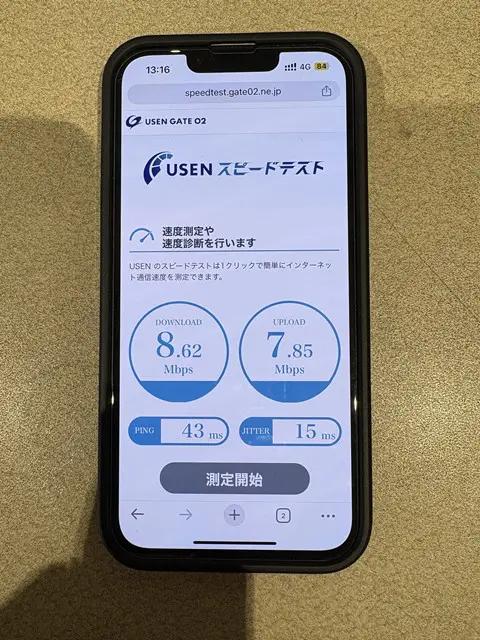 楽天モバイルの速度(大阪:地下)