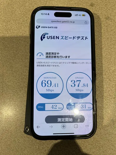 UQモバイルの速度(大阪:地下)