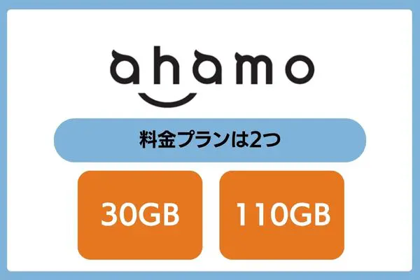 ahamoの料金プランは30GBと110GBの2つ