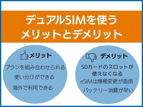 ディアルSIMのメリットとデメリット