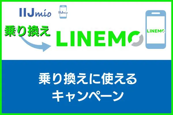 IIJmioからLINEMOの乗り換えに使えるキャンペーン
