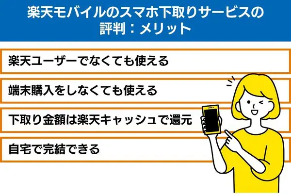 楽天モバイルのスマホ下取りサービスの評判：メリット