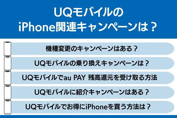 uqモバイル キャンペーン iphone