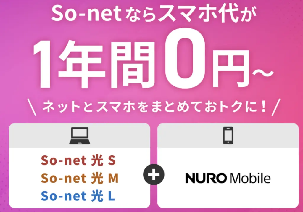 So-net光&NUROモバイルセット