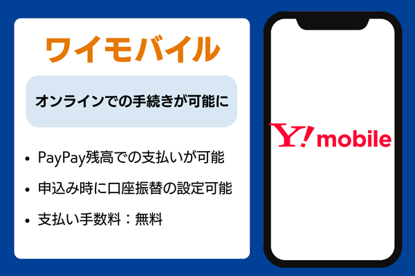 ワイモバイル 口座振替説明画像