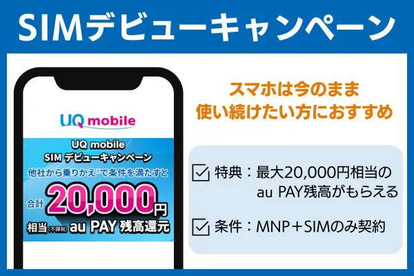 SIMデビューキャンペーン画像