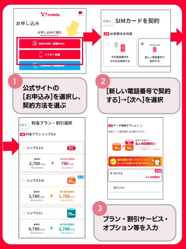 ワイモバイル 再契約 新規申込み