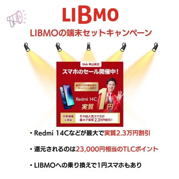 LIBMOの端末セットキャンペーン