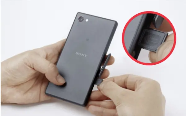 android 物理sim入れ方