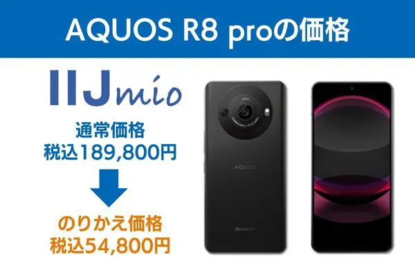 aquos r8 proの価格