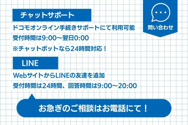 チャットやLINEでの連絡方法