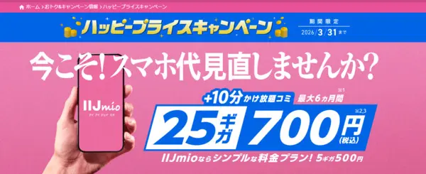 音声SIM割引・音声SIMデータ増量