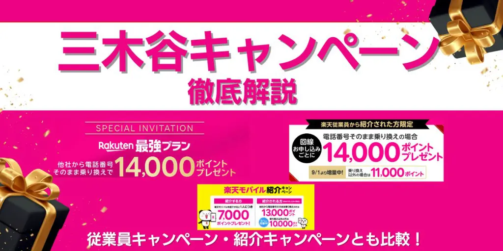 楽天モバイル 三木谷キャンペーン