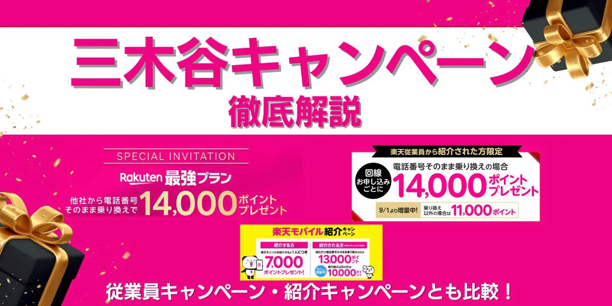 楽天モバイル 三木谷キャンペーン