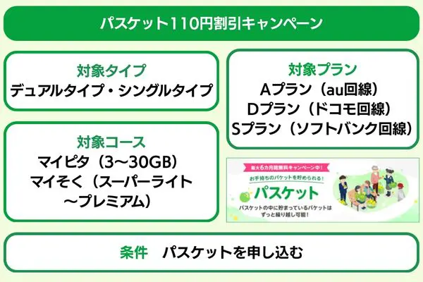 パスケット110円割引キャンペーンの概要