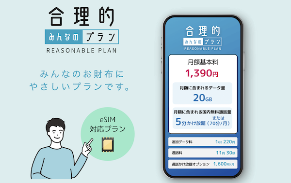 日本通信SIM 合理的みんなのプラン
