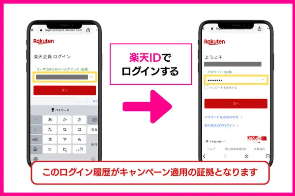 三木谷キャンペーンの申し込み手順