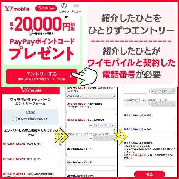 エントリーの流れ